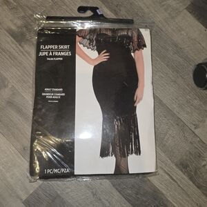 Flapper Skirt Costume - Black